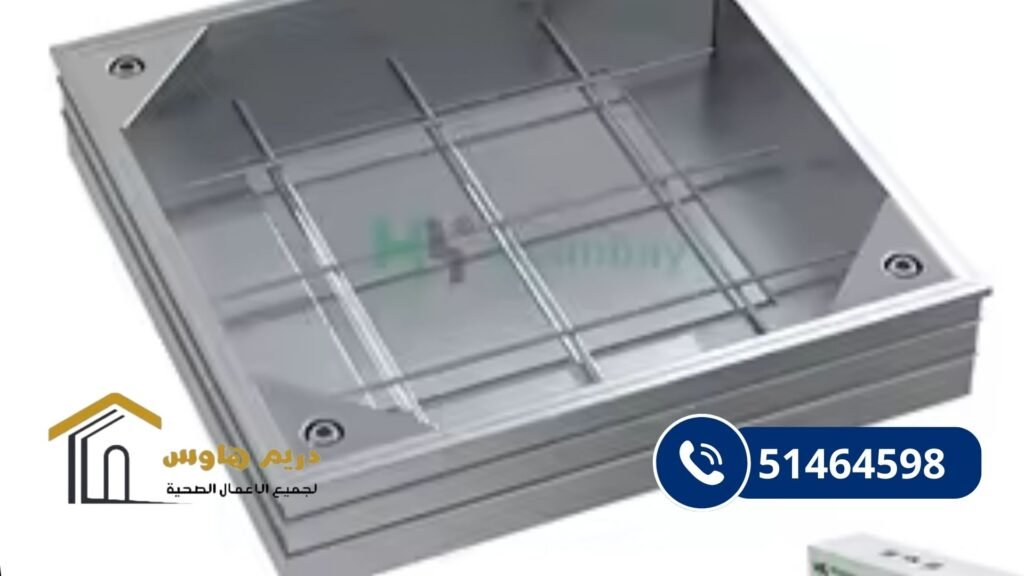 تركيب غطاء منهول المونيوم بالكويت - 51464598 3 غطاء بالوعة المونيوم مانع للروائح